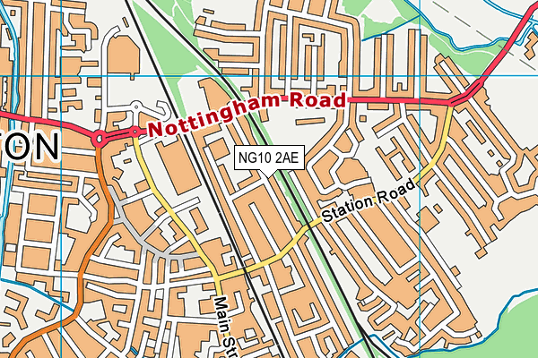 NG10 2AE map - OS VectorMap District (Ordnance Survey)