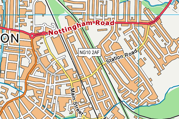 NG10 2AF map - OS VectorMap District (Ordnance Survey)