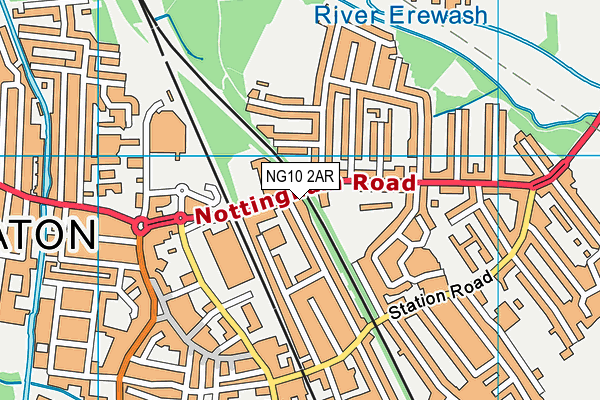 NG10 2AR map - OS VectorMap District (Ordnance Survey)