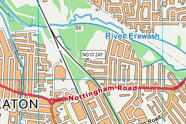 NG10 2AY map - OS VectorMap District (Ordnance Survey)