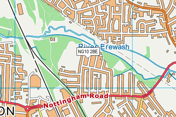 NG10 2BE map - OS VectorMap District (Ordnance Survey)