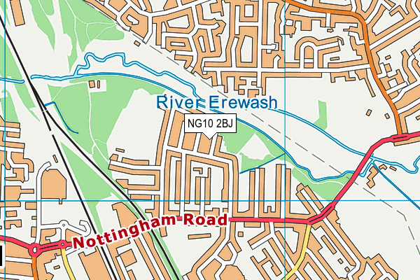 NG10 2BJ map - OS VectorMap District (Ordnance Survey)