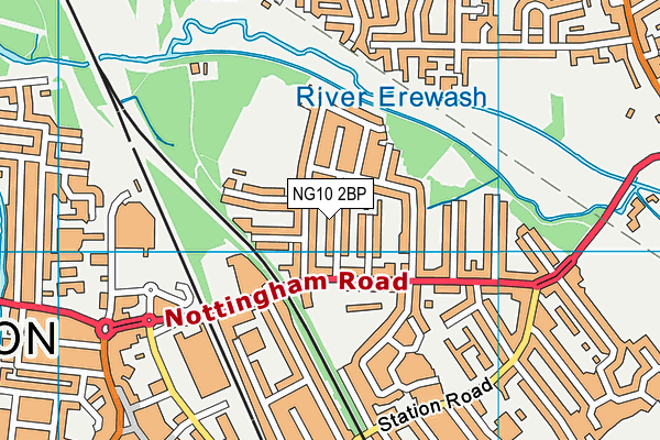 NG10 2BP map - OS VectorMap District (Ordnance Survey)