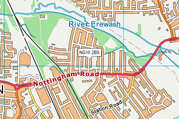 NG10 2BS map - OS VectorMap District (Ordnance Survey)