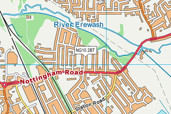 NG10 2BT map - OS VectorMap District (Ordnance Survey)