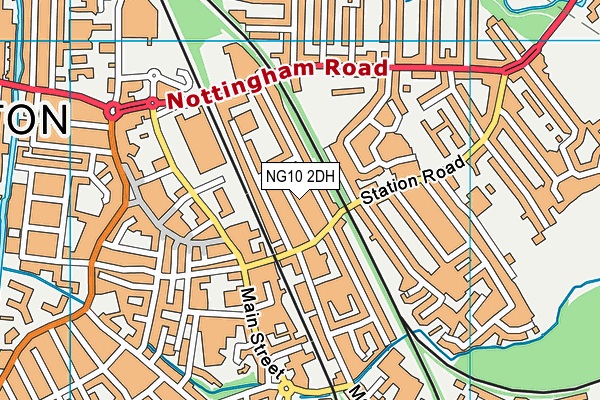 NG10 2DH map - OS VectorMap District (Ordnance Survey)