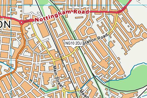 NG10 2DJ map - OS VectorMap District (Ordnance Survey)