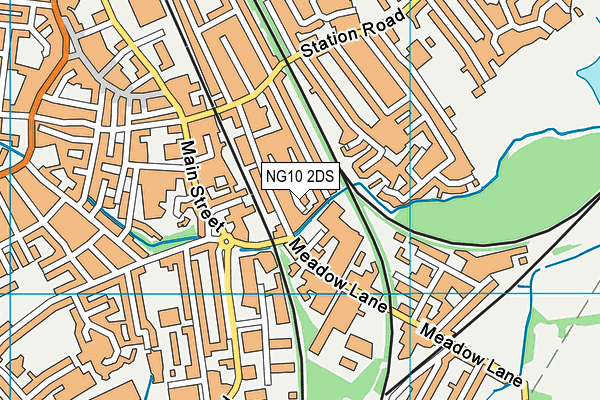 NG10 2DS map - OS VectorMap District (Ordnance Survey)