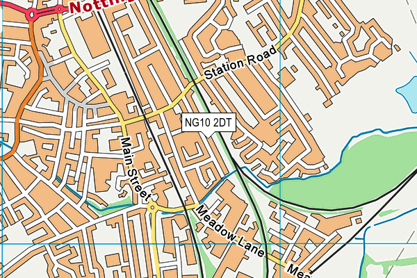 NG10 2DT map - OS VectorMap District (Ordnance Survey)