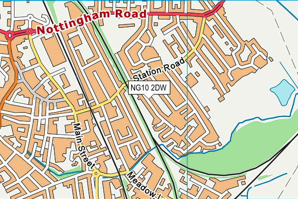 NG10 2DW map - OS VectorMap District (Ordnance Survey)