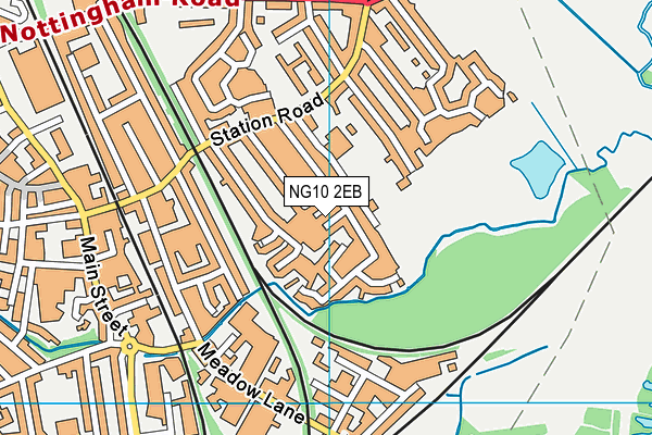 NG10 2EB map - OS VectorMap District (Ordnance Survey)