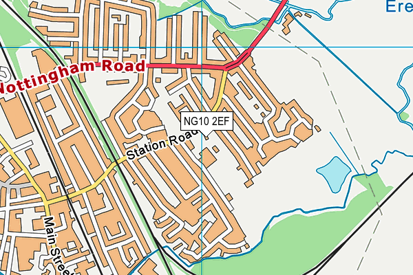 Grange Park map (NG10 2EF) - OS VectorMap District (Ordnance Survey)