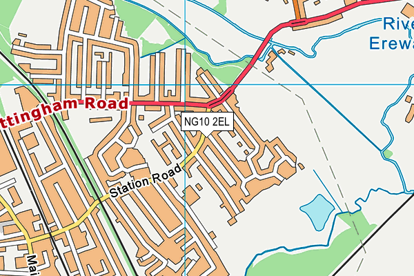 NG10 2EL map - OS VectorMap District (Ordnance Survey)