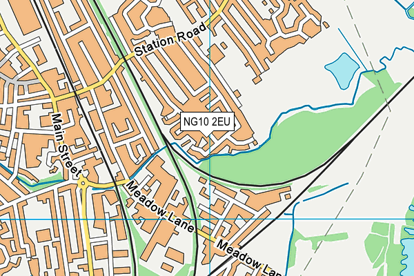 NG10 2EU map - OS VectorMap District (Ordnance Survey)