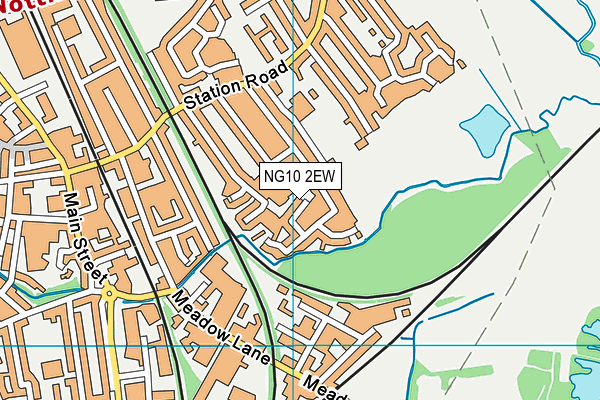 NG10 2EW map - OS VectorMap District (Ordnance Survey)