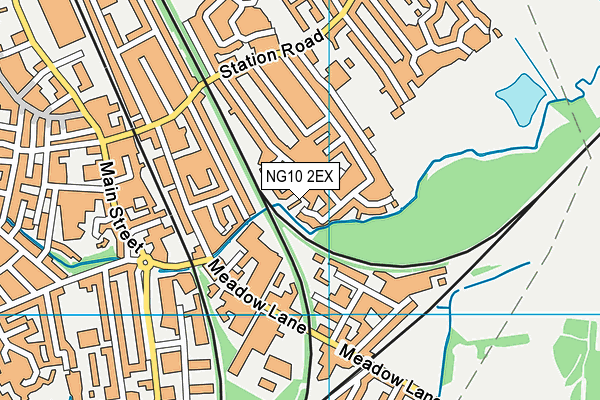 NG10 2EX map - OS VectorMap District (Ordnance Survey)