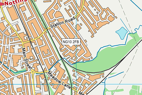 NG10 2FB map - OS VectorMap District (Ordnance Survey)