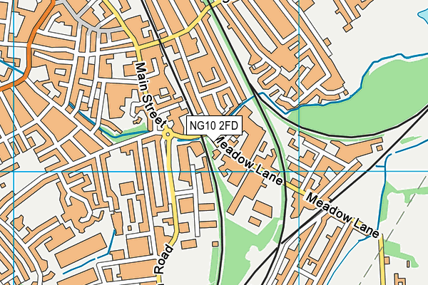 NG10 2FD map - OS VectorMap District (Ordnance Survey)