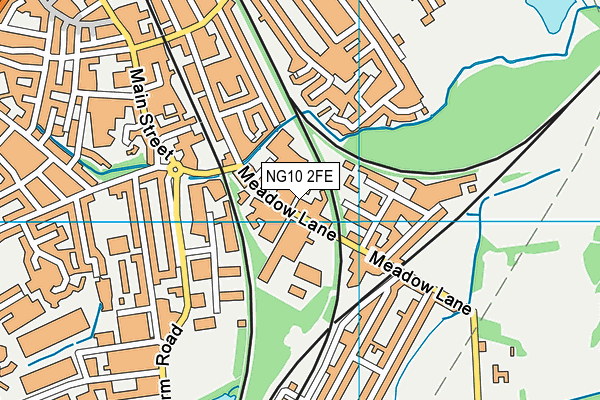 NG10 2FE map - OS VectorMap District (Ordnance Survey)