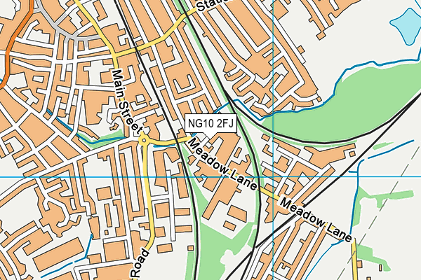 NG10 2FJ map - OS VectorMap District (Ordnance Survey)