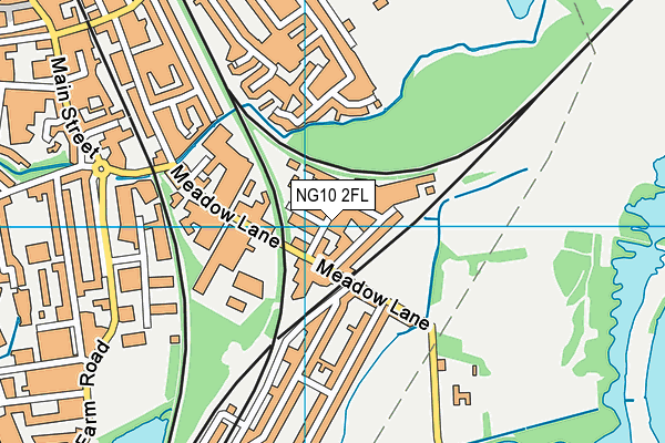 NG10 2FL map - OS VectorMap District (Ordnance Survey)