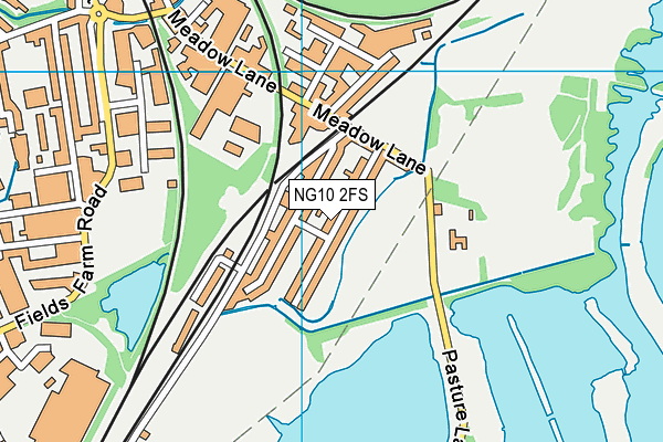 NG10 2FS map - OS VectorMap District (Ordnance Survey)