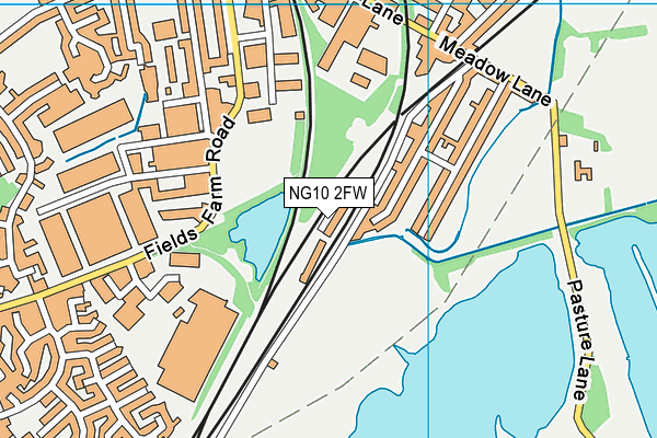 NG10 2FW map - OS VectorMap District (Ordnance Survey)