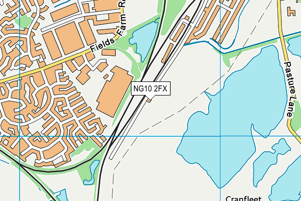 NG10 2FX map - OS VectorMap District (Ordnance Survey)