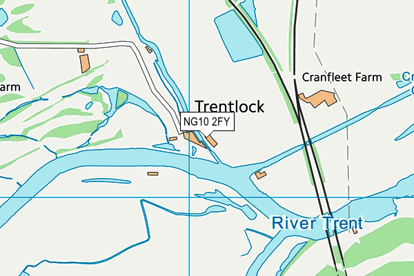 Trent Lock Golf & Country Club map (NG10 2FY) - OS VectorMap District (Ordnance Survey)