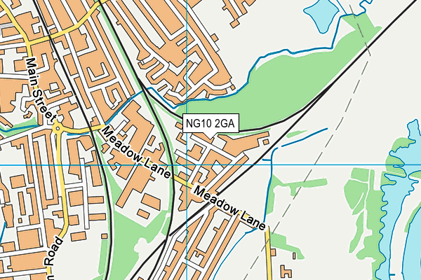 NG10 2GA map - OS VectorMap District (Ordnance Survey)