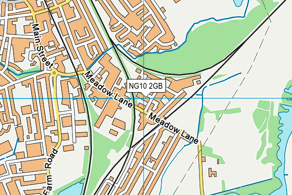 NG10 2GB map - OS VectorMap District (Ordnance Survey)