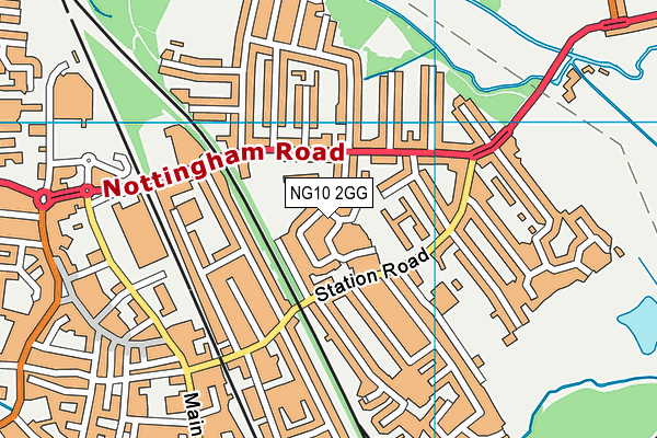 NG10 2GG map - OS VectorMap District (Ordnance Survey)