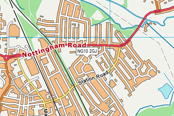 NG10 2GJ map - OS VectorMap District (Ordnance Survey)