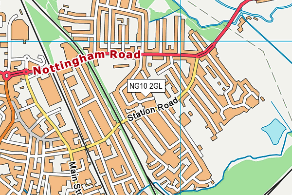 NG10 2GL map - OS VectorMap District (Ordnance Survey)