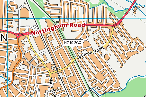 NG10 2GQ map - OS VectorMap District (Ordnance Survey)