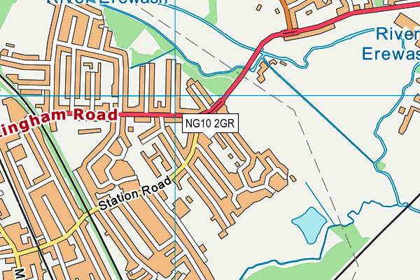 NG10 2GR map - OS VectorMap District (Ordnance Survey)