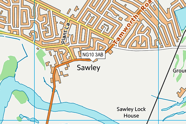 NG10 3AB map - OS VectorMap District (Ordnance Survey)