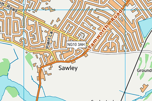 NG10 3AH map - OS VectorMap District (Ordnance Survey)