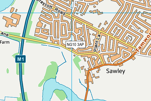 NG10 3AP map - OS VectorMap District (Ordnance Survey)