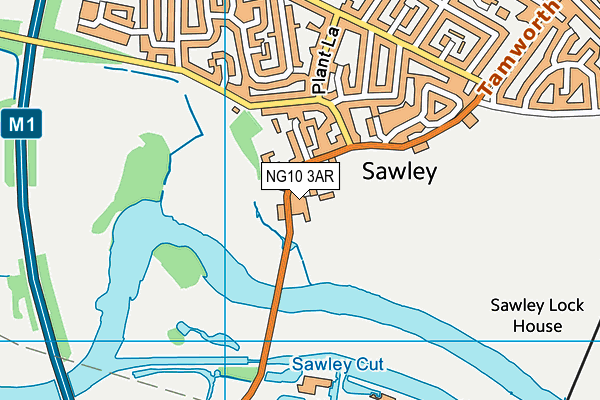 NG10 3AR map - OS VectorMap District (Ordnance Survey)