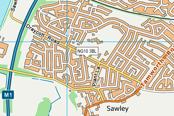 NG10 3BL map - OS VectorMap District (Ordnance Survey)