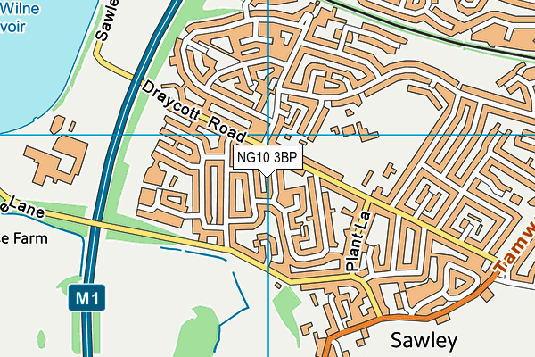 NG10 3BP map - OS VectorMap District (Ordnance Survey)