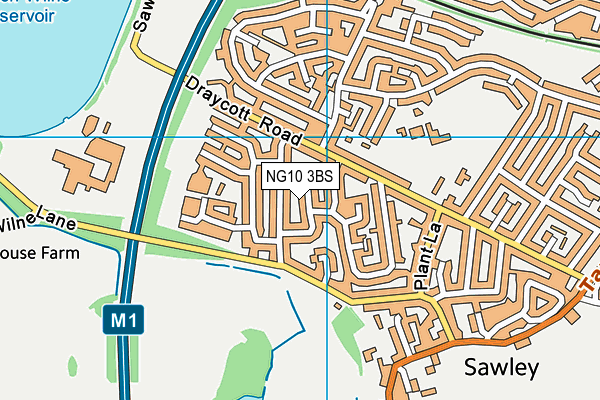 NG10 3BS map - OS VectorMap District (Ordnance Survey)