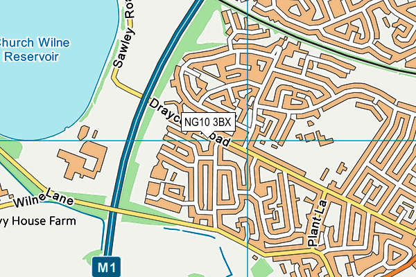 NG10 3BX map - OS VectorMap District (Ordnance Survey)