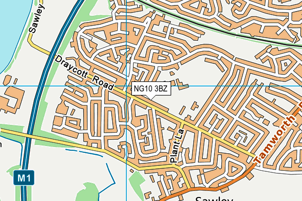 NG10 3BZ map - OS VectorMap District (Ordnance Survey)