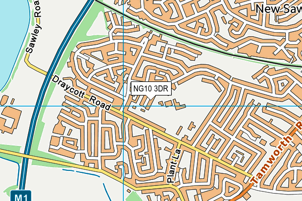 NG10 3DR map - OS VectorMap District (Ordnance Survey)