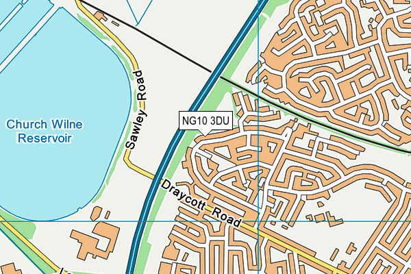 NG10 3DU map - OS VectorMap District (Ordnance Survey)