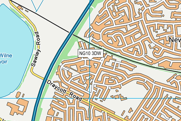 NG10 3DW map - OS VectorMap District (Ordnance Survey)