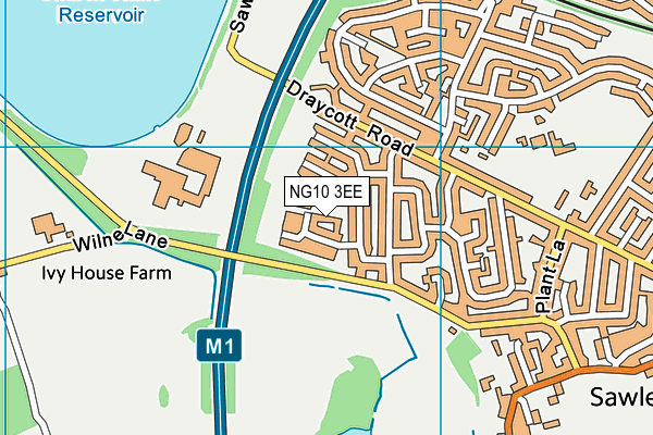 NG10 3EE map - OS VectorMap District (Ordnance Survey)