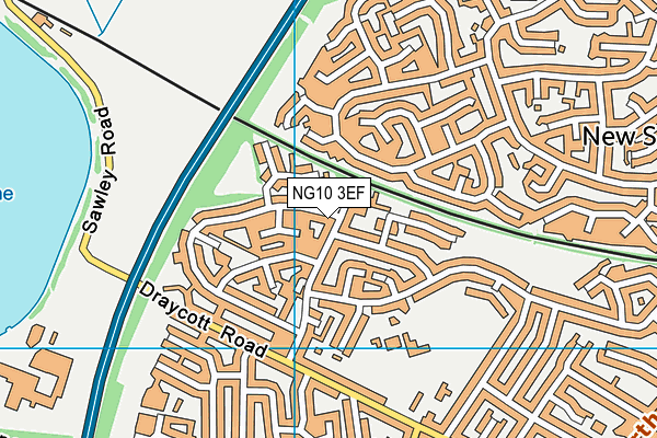 NG10 3EF map - OS VectorMap District (Ordnance Survey)